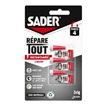Colle Forte Répare Tout Instantanée Liquide 3x1g - SADER