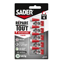 Colle Forte Répare Tout Instantanée Liquide 5x0,5g - SADER