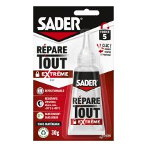Colle Répare Tout Extrême Clic - Colle Extra Forte Tous Matériaux 30gr - SADER