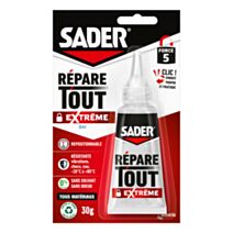 Colle Répare Tout Extrême Clic - Colle Extra Forte Tous Matériaux 30gr - SADER