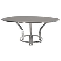 Chapeau plat Inox Ø125-200mm - JONCOUX