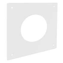 Plaque propreté 300x300mm blanc Ø80mm - JONCOUX