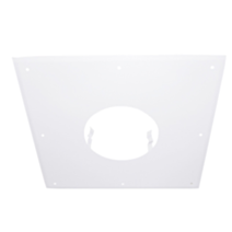 Plaque propreté 300x300mm noire Ø125mm - JONCOUX