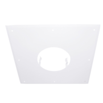 Plaque propreté 300x300mm noire Ø150-153mm - JONCOUX