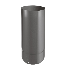 Tuyau raccordement 25cm émail 0,7mm noir mat Ø125mm - JONCOUX