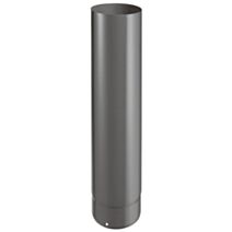 Tuyau raccordement 50cm émail 0,7mm noir mat Ø150mm - JONCOUX