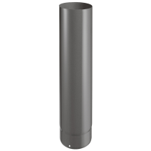 Tuyau raccordement 100cm émail 0,7mm noir mat Ø150mm - JONCOUX