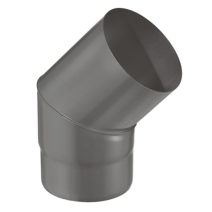 Coude 45° émail 0,7mm noir mat Ø125mm - JONCOUX
