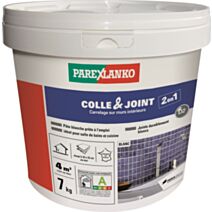 Colle & joint carrelage en pâte blanc 7 kg - PAREXLANKO