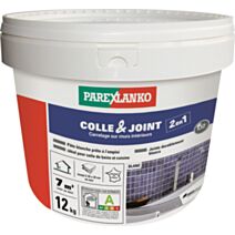 Colle & joint carrelage en pâte blanc 12 kg - PAREXLANKO