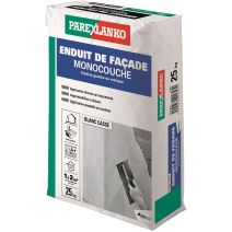 Enduit de façade monocouche blanc cassé 25kg - PAREXLANKO