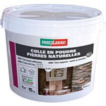 Colle plaquettes de parement en pierres naturelles blanc 15kg - PAREXLANKO