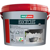 Colle carrelage en pâte Mur et Sol Hautes Perfomances 25kg Blanc - PAREXLANKO