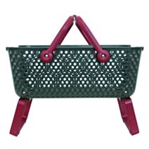 Panier Kajo 15L Gris / Cerise - POUSS VERT