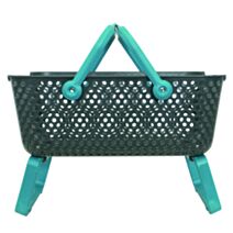 Panier Kajo 15L Gris / Turquoise - POUSS VERT