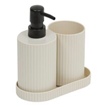 Lot accessoire 3p polypropylène beige - 5FIVE