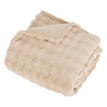 Plaid Zephy lin 125x150 beige - ATMOSPHERA