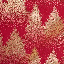 Nappe Sapin Rouge/Or 140x240cm