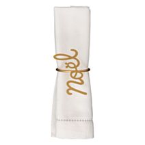 2 ronds de serviette Noël or - FEERIC