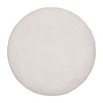 Coussin fourrure bouclette Sublima Ø40cm blanc - ATMOSPHERA