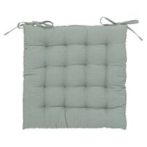 Galette chaise 38x38cm celadon - ATMOSPHERA