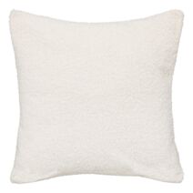 Coussin Jaiko bouclette 40x40cm ivoire - ATMOSPHERA