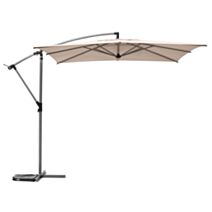 Parasol décentré Manoa 2,5x2,5m blé - HESPERIDE