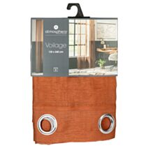 Voilage Moly 135x240cm terracotta - ATMOSPHERA
