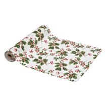 Tissu imprimé houx 28x300cm - ATMOSPHERA