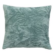 Coussin Brush Ryo flanelle 40x40cm bleu - ATMOSPHERA