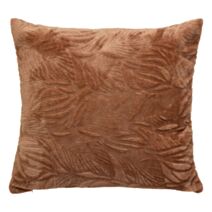 Coussin Brush Ryo flanelle 40x40cm terra - ATMOSPHERA