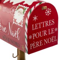 Boite lettres rouge métal h100