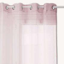 Voilage Moly 135x240cm rose - ATMOSPHERA