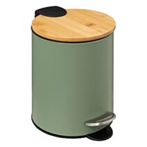 Poubelle softclose 3l kaki/bs métal - 5FIVE