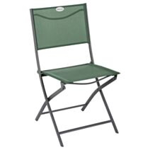 Chaise pliante Modula acier epoxy vert olive graphite - HESPERIDE