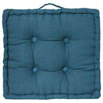 Coussin sol 40x40x8cm bleu canard - ATMOSPHERA