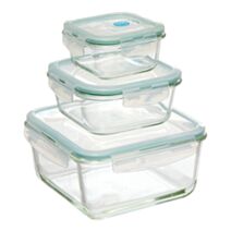 Lot boîte x3 ca verre grand clip eat - 5 FIVE SIMPLY SMART