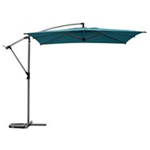 Parasol décentré Manoa 2,5x2,5m bleu canard - HESPERIDE