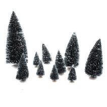 Sapins verts x 10 pcs