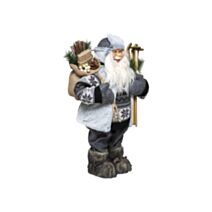 Décoration Père Noël traditionnel Ski H.30cm