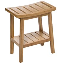 Tabouret Rangement Marron Bambou