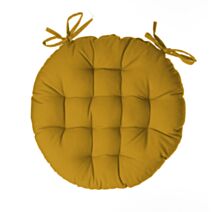 Galette chaise ronde Ø38cm ocre - ATMOSPHERA