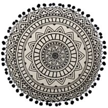 Coussin macramé Été 40 x 40 cm - ATMOSPHERA