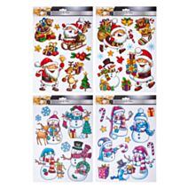 Décorations de Vitre Noël électrostatique 30x42cm