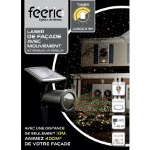 Laser extérieur points solaire rouge 