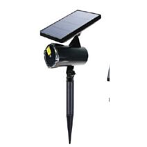 Laser extérieur points solaire rouge