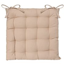 Galette chaise lin 38x38 beige - ATMOSPHERA