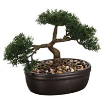 Bonsai artificiel pot céramique 23 cm - ATMOSPHERA