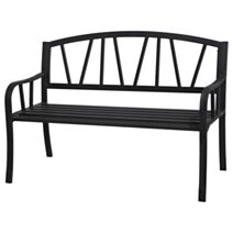 Banc de jardin 3 pers. Alvernia noir