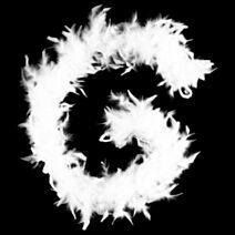 Boa plume 1m8 45gr blanc